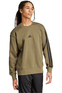 adidas sudadera hombre ESSENTIALS FLEECE 3 BANDAS vista detalle
