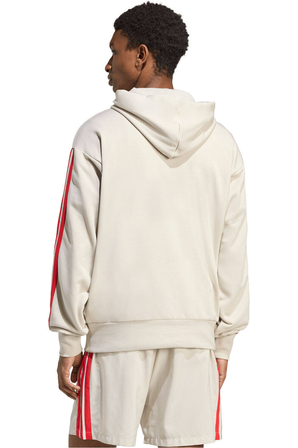 adidas sudadera hombre ESSENTIALS FRENCH TERRY 3 BANDAS vista trasera