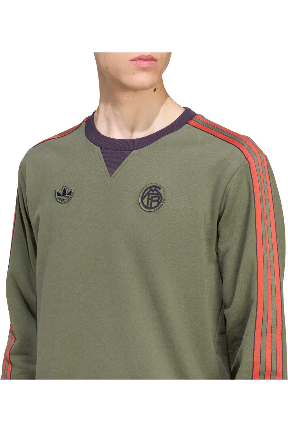 adidas sudadera hombre FCB ICON SWT vista detalle