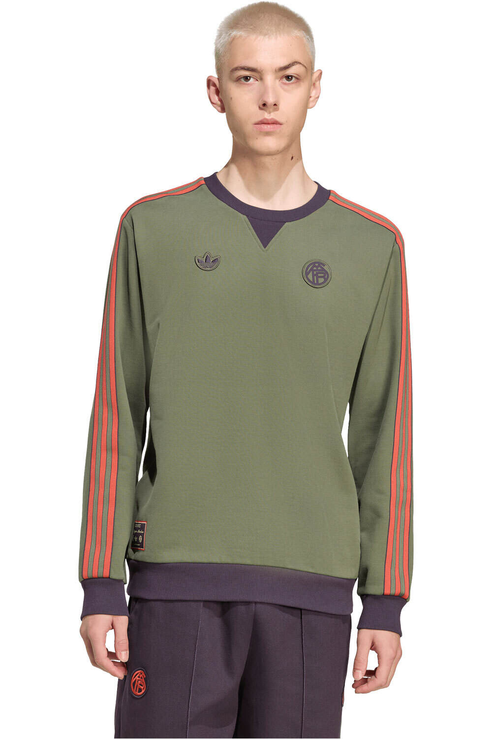 adidas sudadera hombre FCB ICON SWT vista frontal