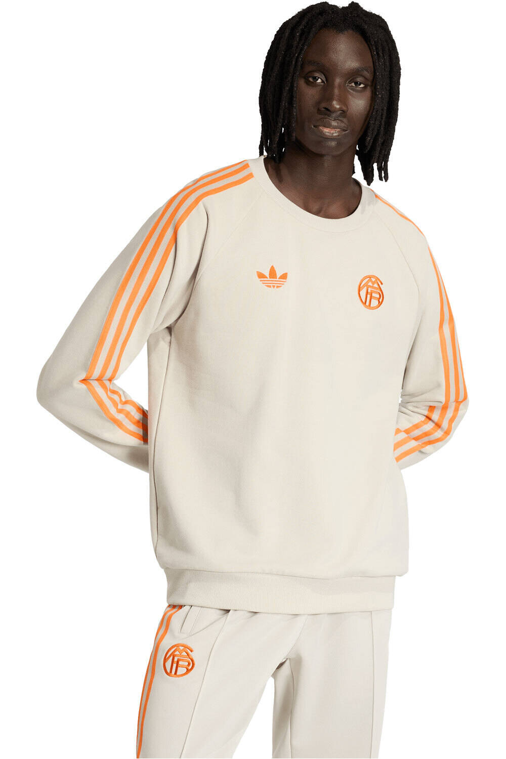 adidas sudadera hombre FCB OG CR vista frontal