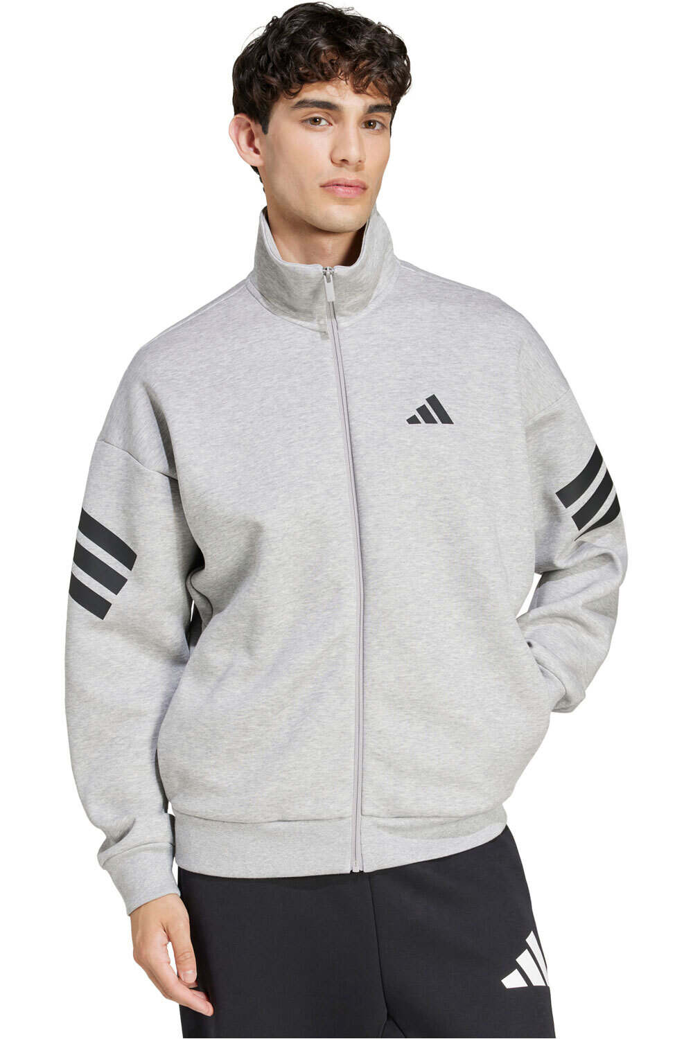 adidas sudadera hombre FUTURE ICONS THREE STRIPES WOVEN vista frontal