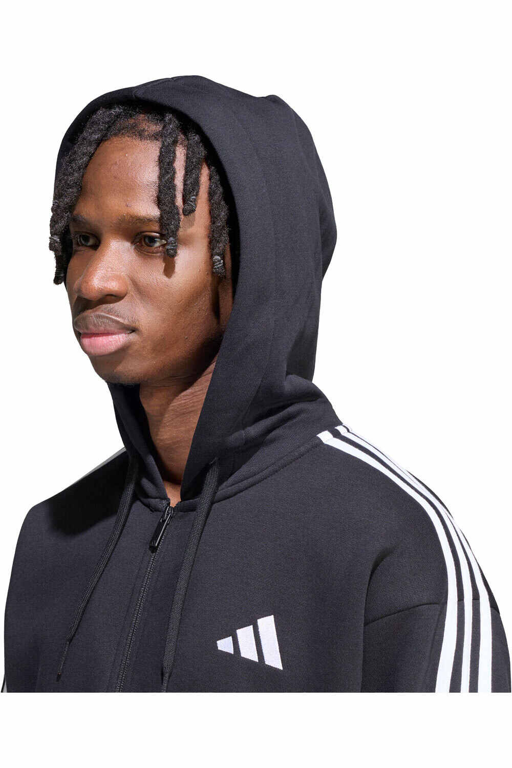adidas sudadera hombre M 3S FL FZ HD vista detalle