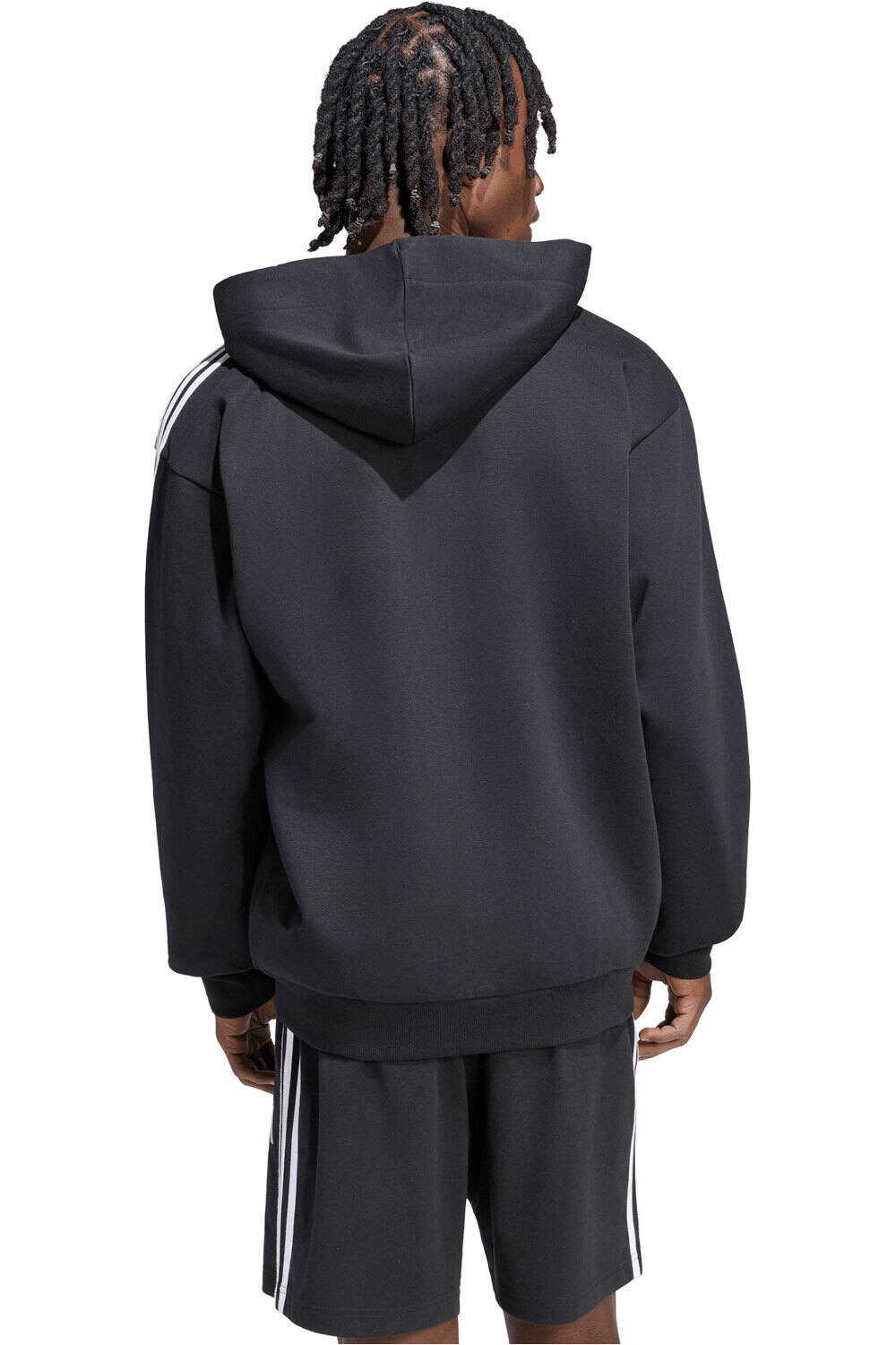 adidas sudadera hombre M 3S FL FZ HD vista trasera