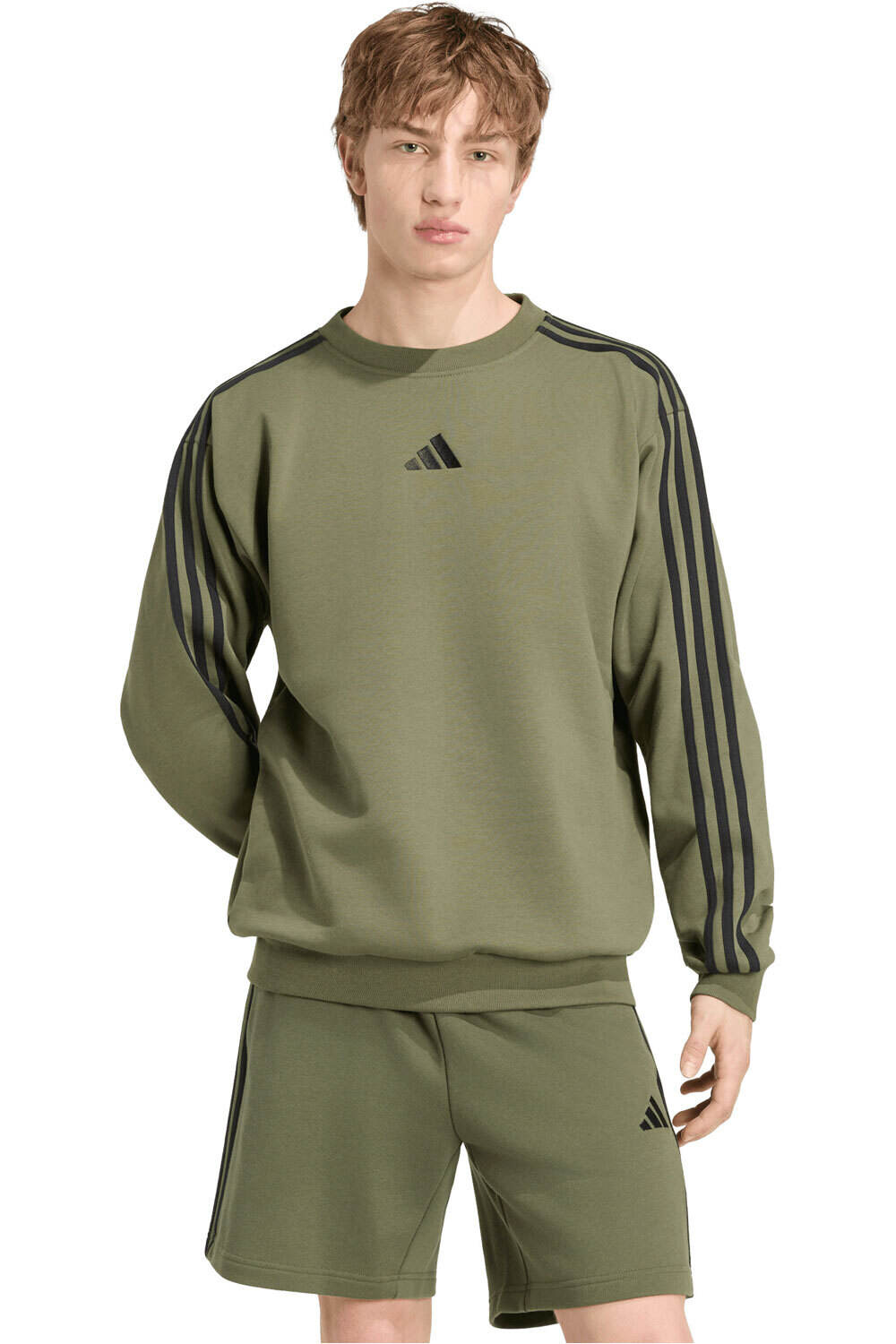 adidas sudadera hombre M 3S FL SWT vista frontal