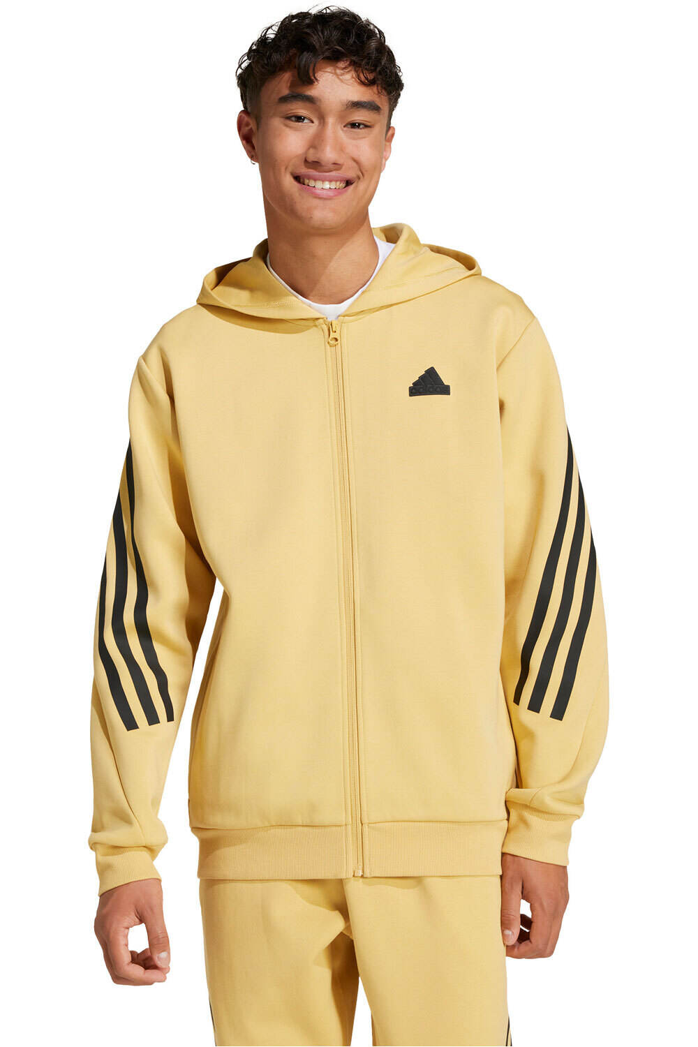 adidas sudadera hombre M FI 3S FZ vista frontal