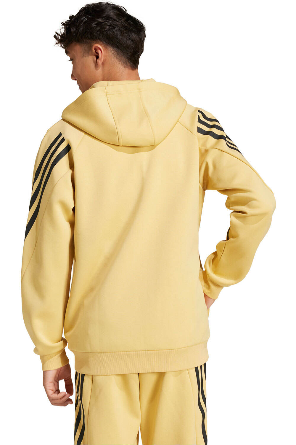 adidas sudadera hombre M FI 3S FZ vista trasera