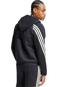 adidas sudadera hombre M STA 3S FZ HD vista trasera