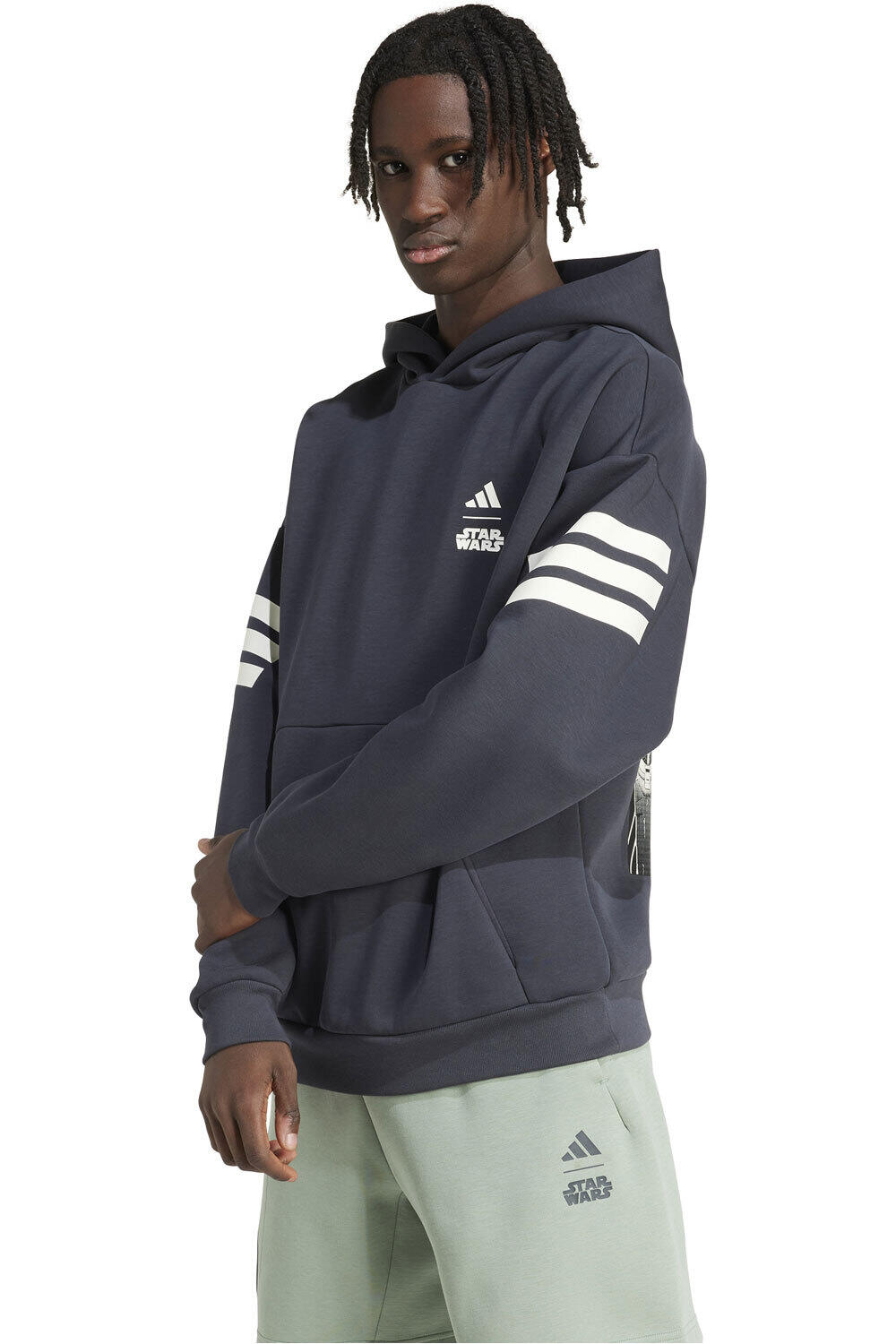 adidas sudadera hombre M SW TM HDY vista frontal