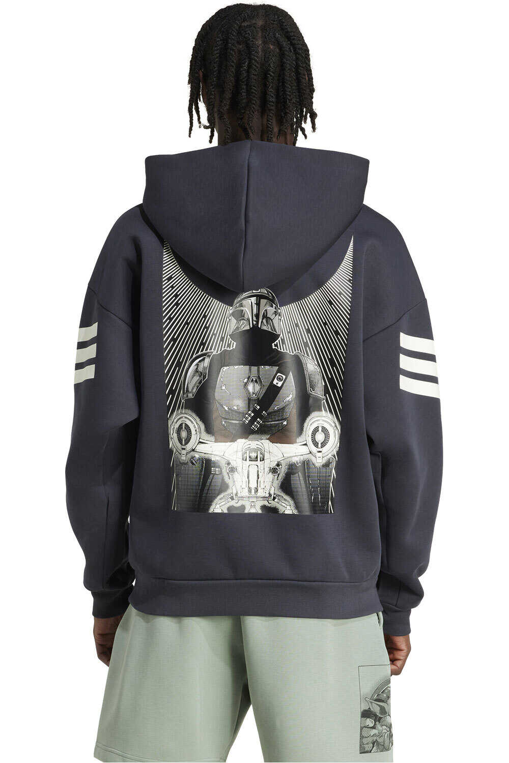 adidas sudadera hombre M SW TM HDY vista trasera