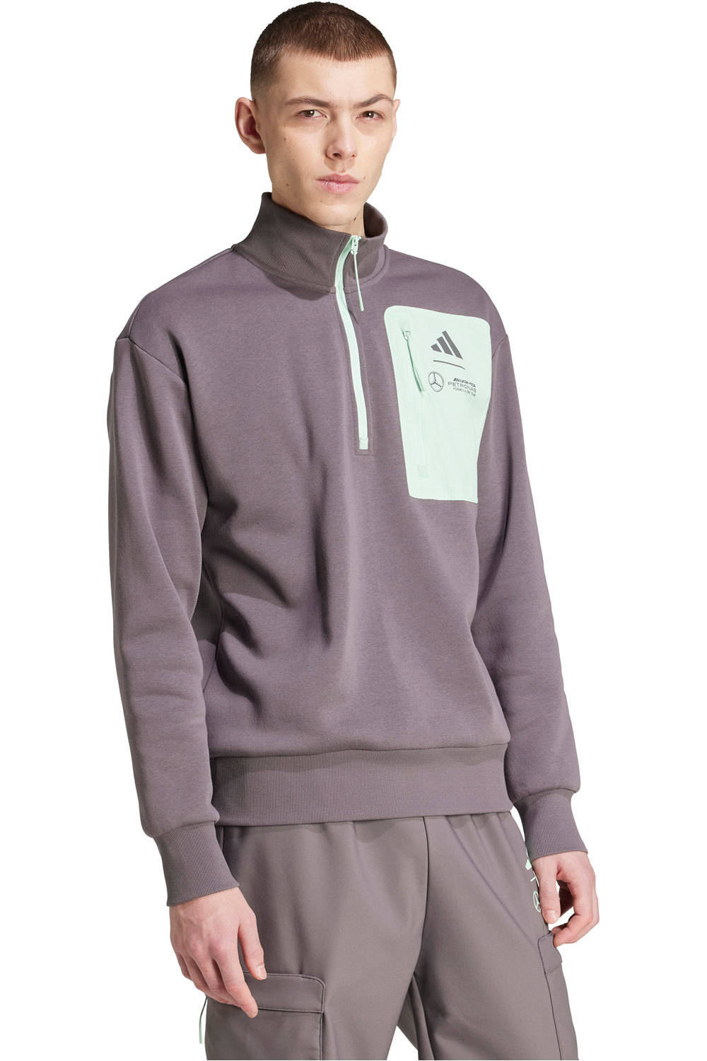 adidas sudadera hombre Mercedes - AMG Petronas f1 Team vista detalle