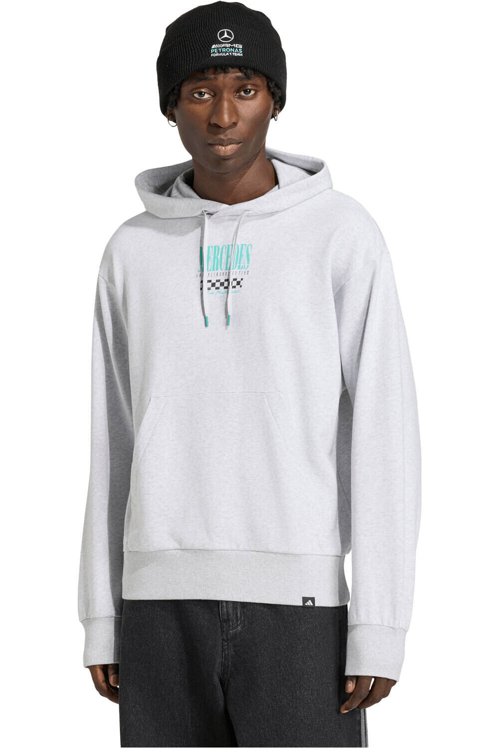 adidas sudadera hombre MERCEDES-AMG PETRONAS F1 TEAM 02 vista frontal