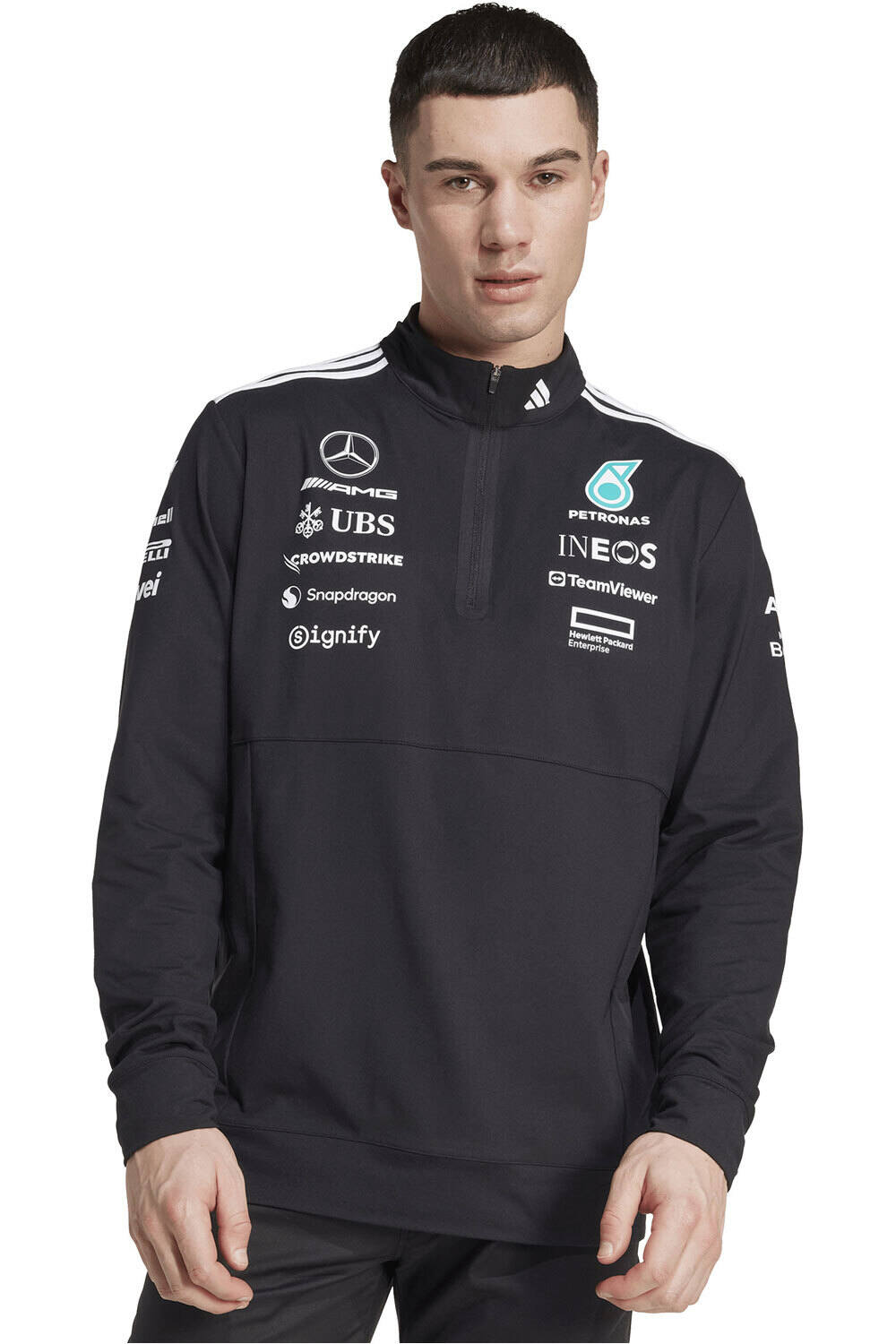 adidas sudadera hombre MERCEDES AMG PETRONAS F1 TEAM vista frontal
