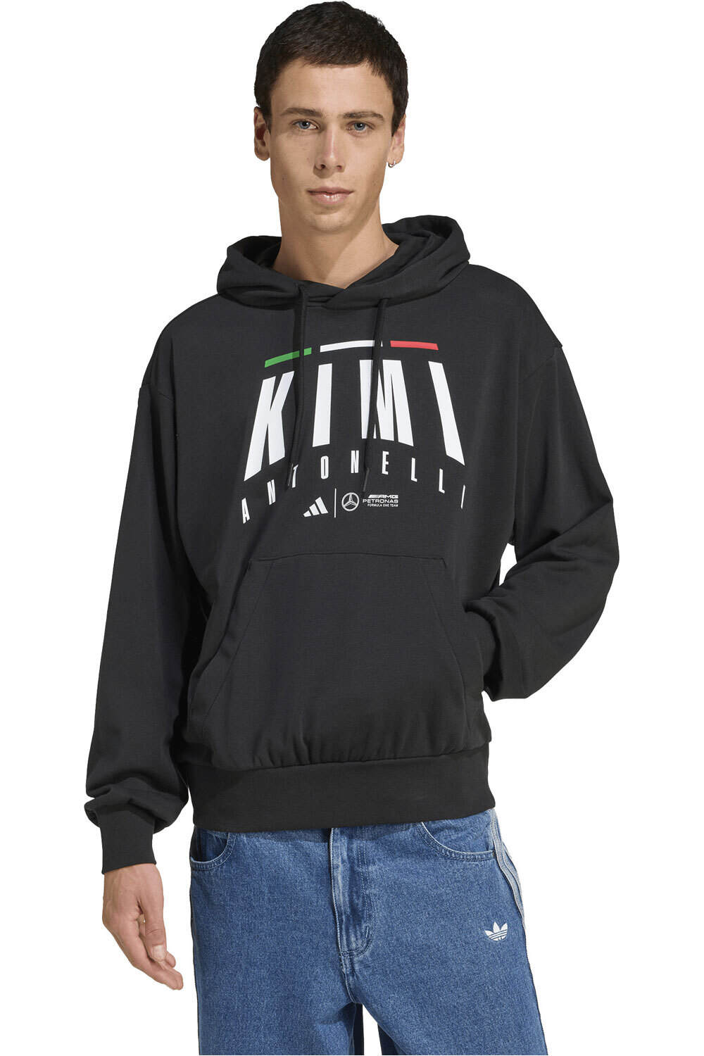 adidas sudadera hombre MERCEDES AMG PETRONAS KIMI ANTONELLI vista frontal