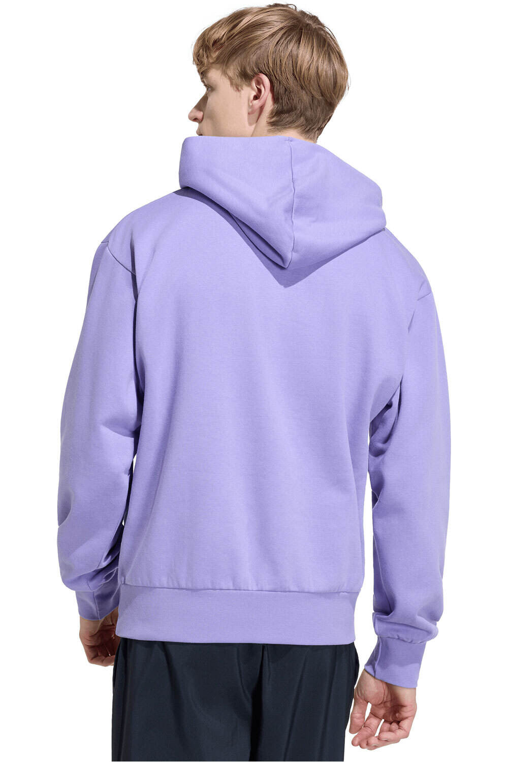 adidas sudadera hombre Sudadera capucha Essentials Feelcozy vista trasera