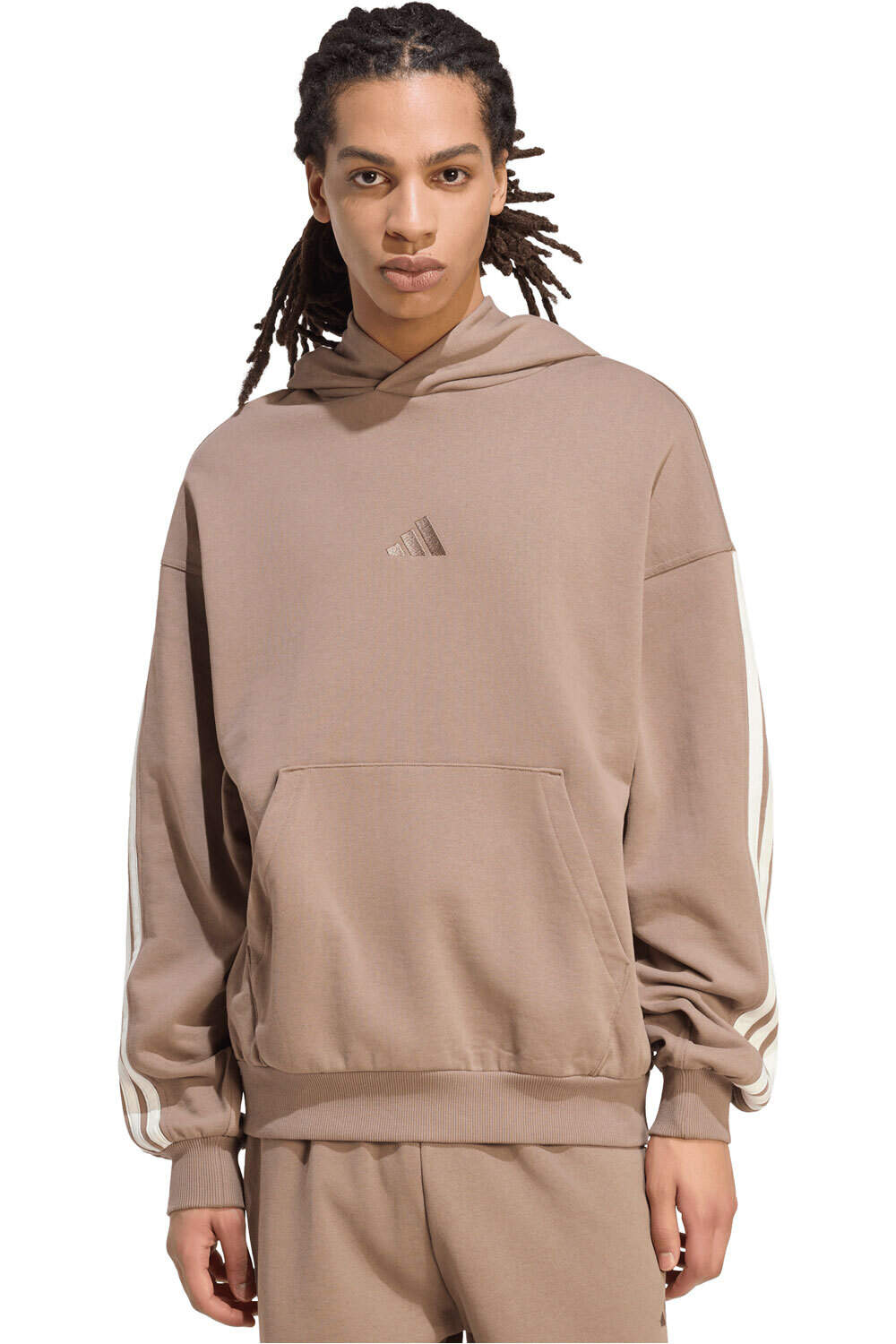 adidas sudadera hombre SUDADERA CON CAPUCHA KIT 3-STRIPES vista frontal