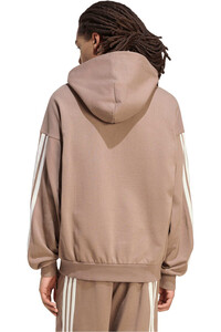 adidas sudadera hombre SUDADERA CON CAPUCHA KIT 3-STRIPES vista trasera