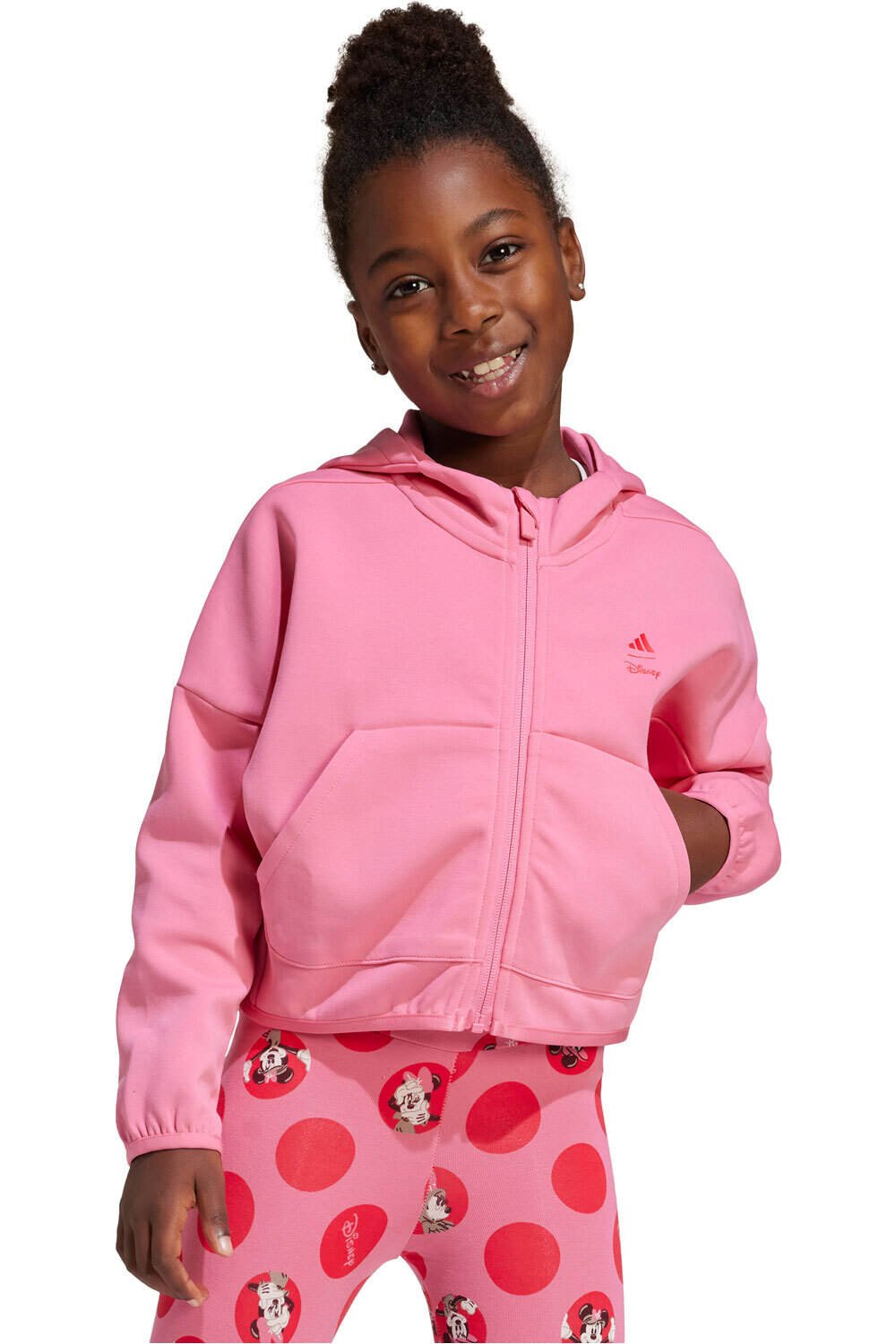 adidas sudadera junior niña LG DY MI TT vista frontal