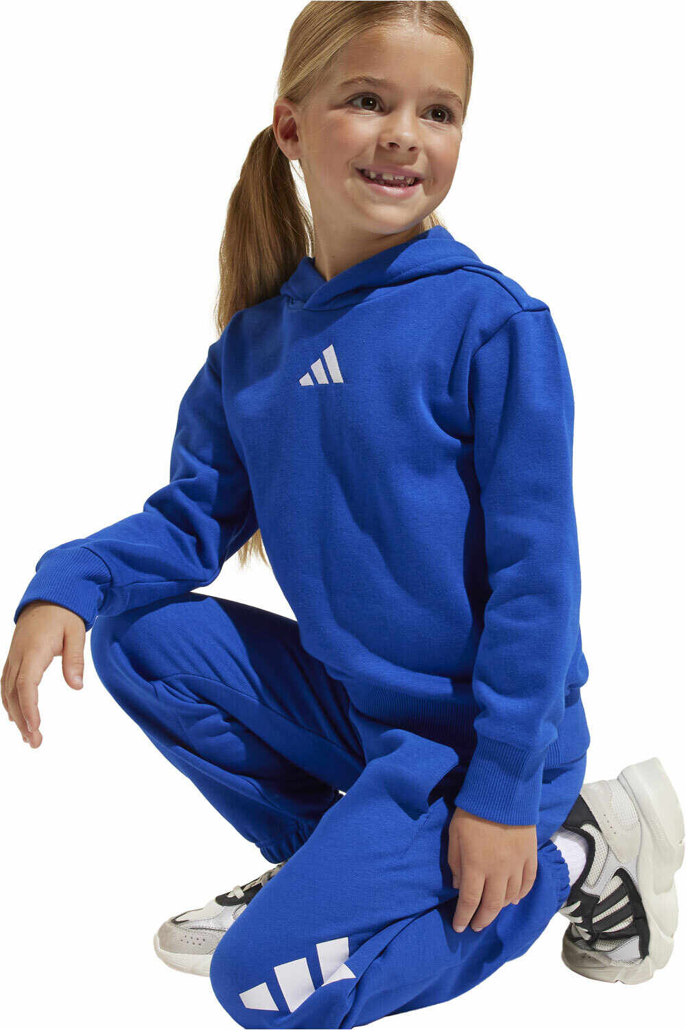 adidas sudadera junior niña LK SL FL HD vista detalle