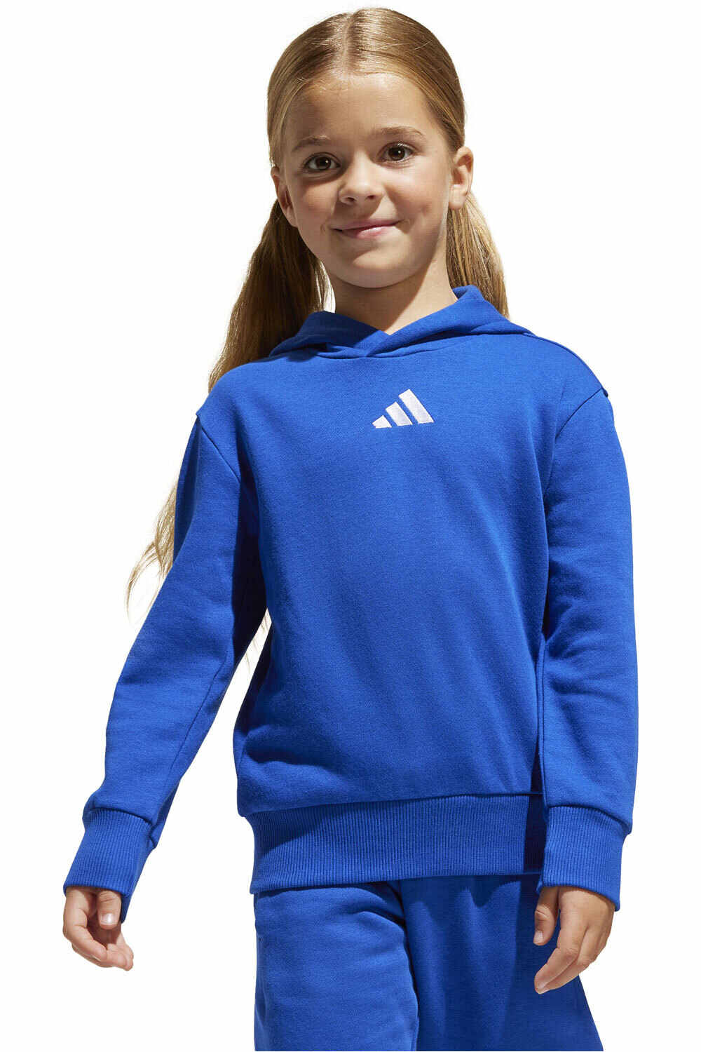 adidas sudadera junior niña LK SL FL HD vista frontal