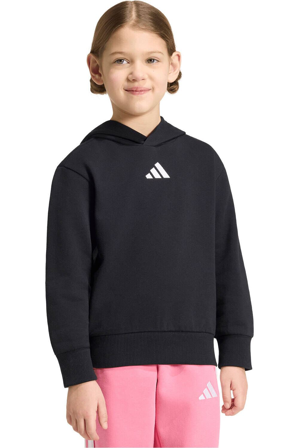adidas sudadera junior niña Sudadera con capucha Essentials vista frontal