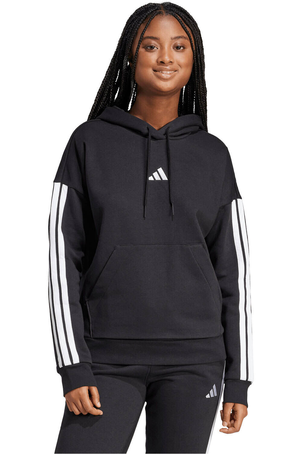 adidas sudadera mujer 3 BANDAS ESSENTIALS vista frontal