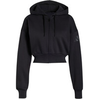 adidas sudadera mujer Chaqueta capucha Ess Fl cremallera 04