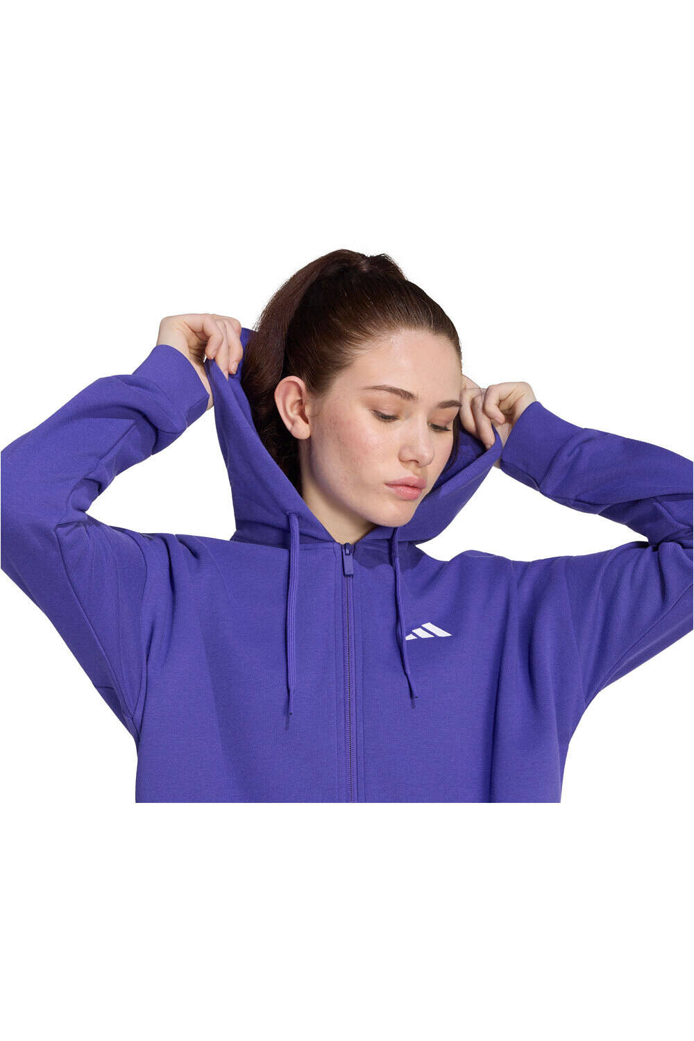 adidas sudadera mujer Chaqueta capucha Essentials FT 3S 03