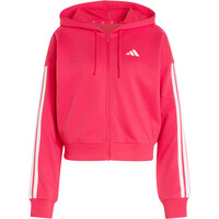 adidas sudadera mujer Chaqueta capucha Essentials FT 3S vista frontal