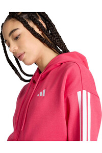 adidas sudadera mujer Chaqueta capucha y cremallera Ess 3S vista detalle