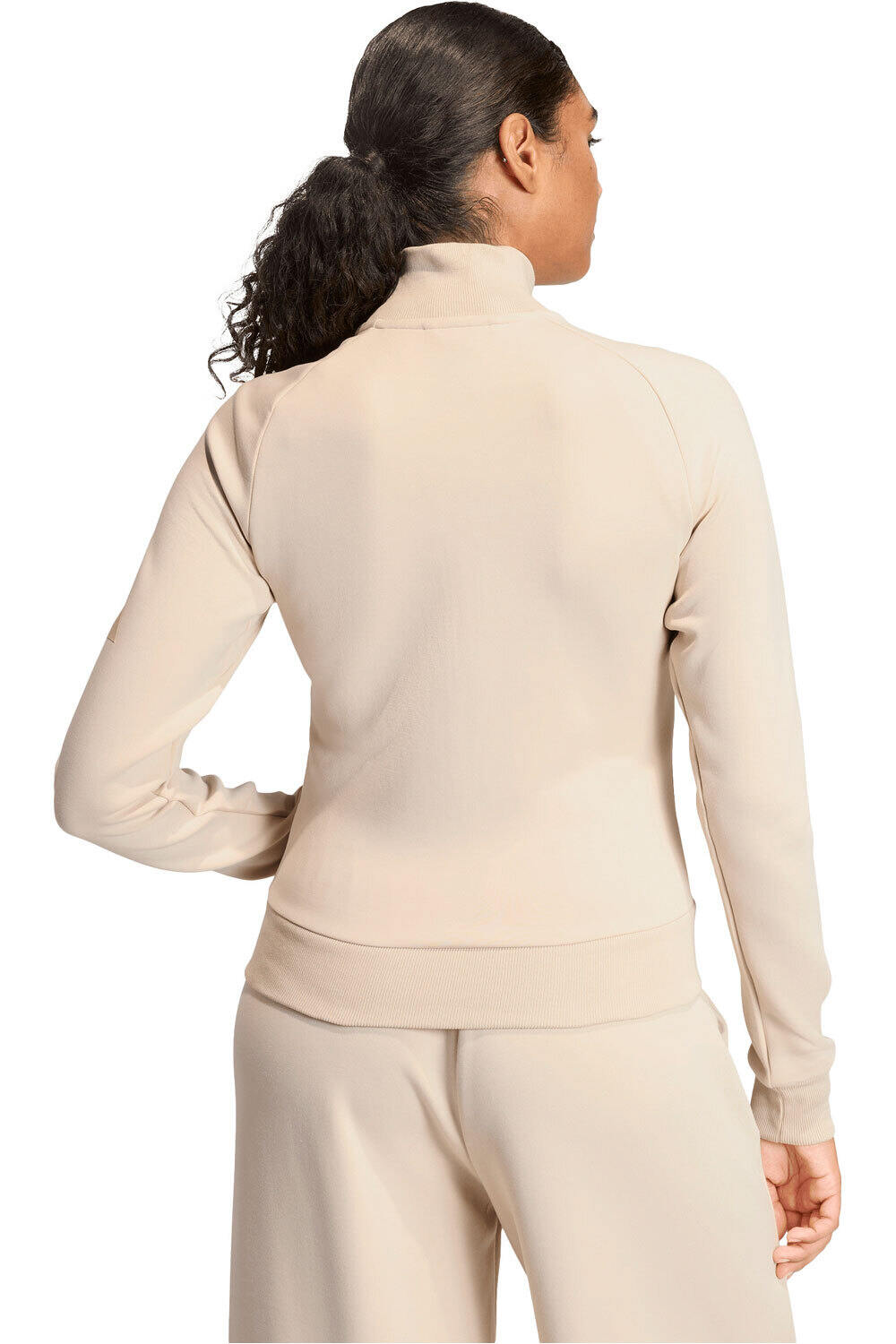 adidas sudadera mujer CHAQUETA DEPORTIVA ENTALLADA SOFT LUX vista trasera