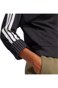 adidas sudadera mujer CUELLO PICO ESSENTIALS 3 STRIPES 04