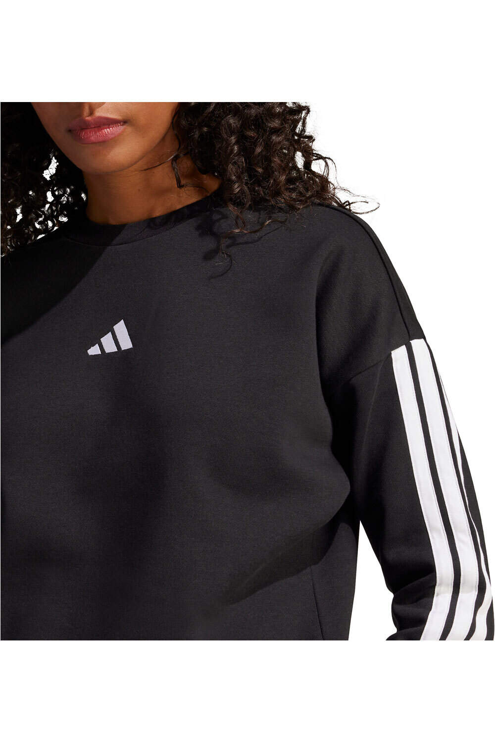adidas sudadera mujer ESSENTIALS 3 STRIPES vista detalle