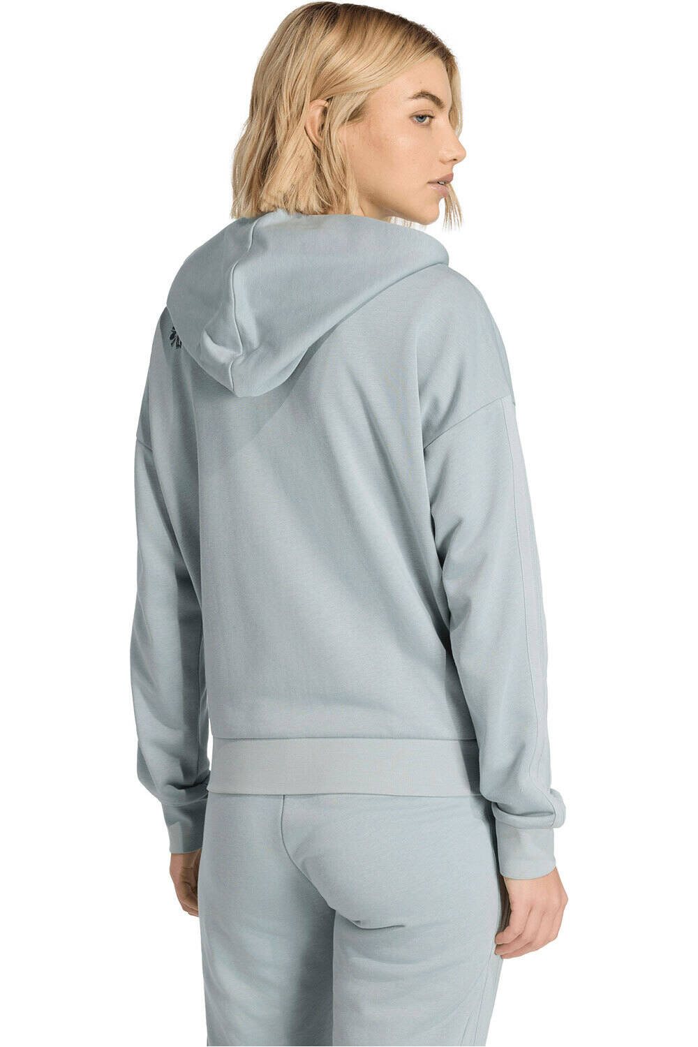 adidas sudadera mujer ESSENTIALS 3 STRIPES vista trasera