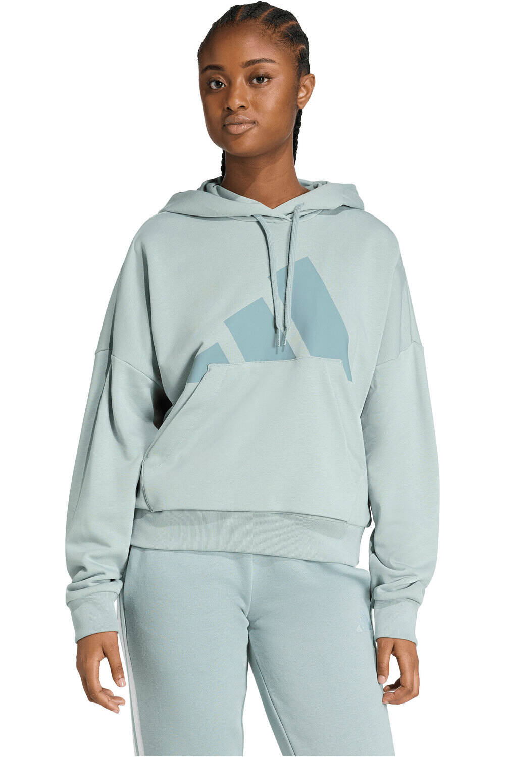 adidas sudadera mujer ESSENTIALS BIG LOGO FRENCH TERRY vista frontal