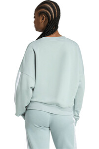 adidas sudadera mujer ESSENTIALS FRENCH TERRY 3 BANDAS vista trasera