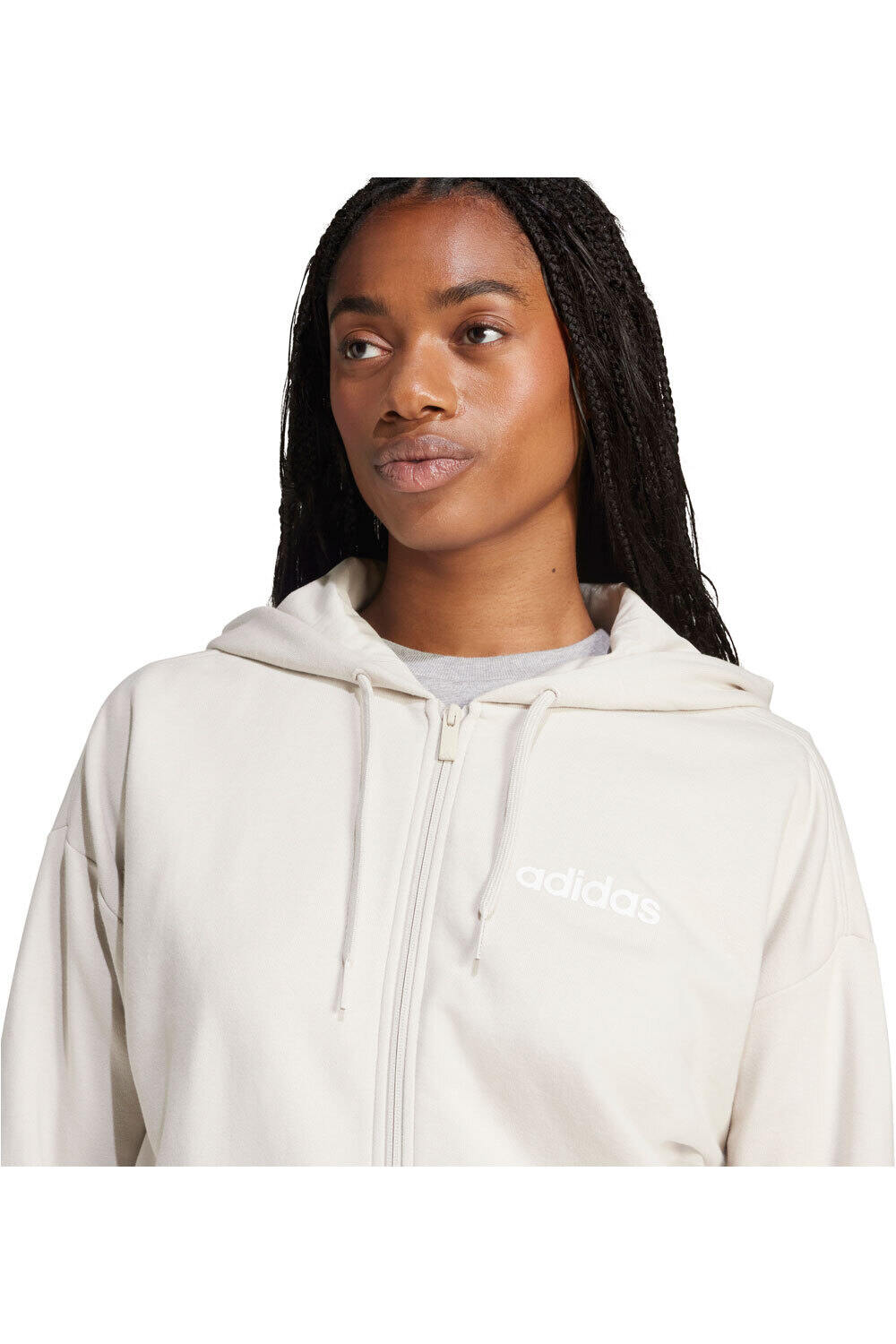 adidas sudadera mujer ESSENTIALS LINEAR FULL ZIP 04