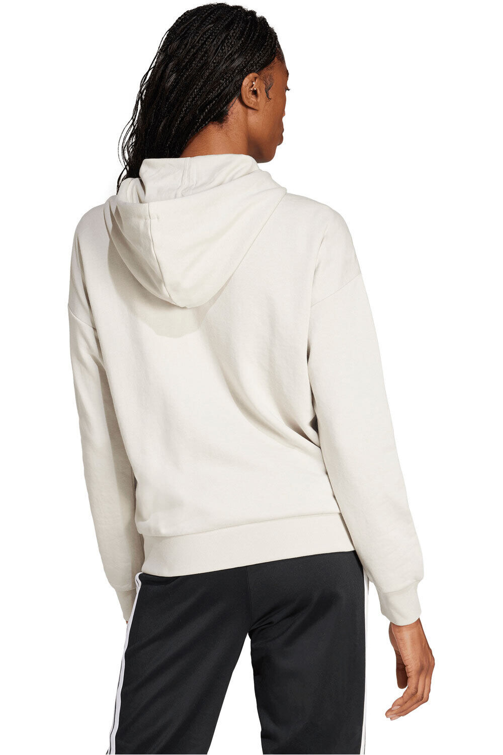 adidas sudadera mujer ESSENTIALS LINEAR FULL ZIP vista trasera