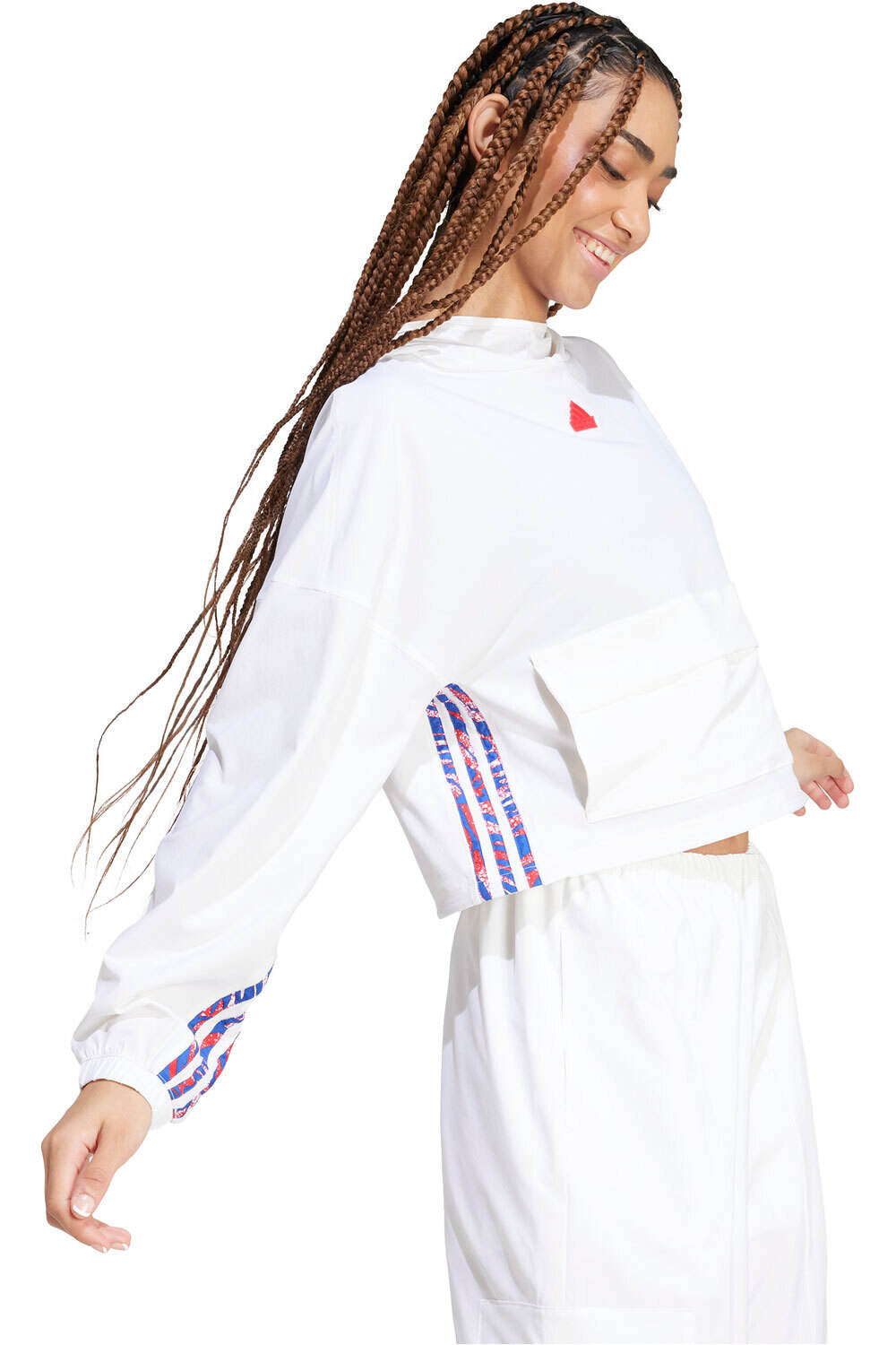 adidas sudadera mujer EXPRESS WVN HD vista frontal