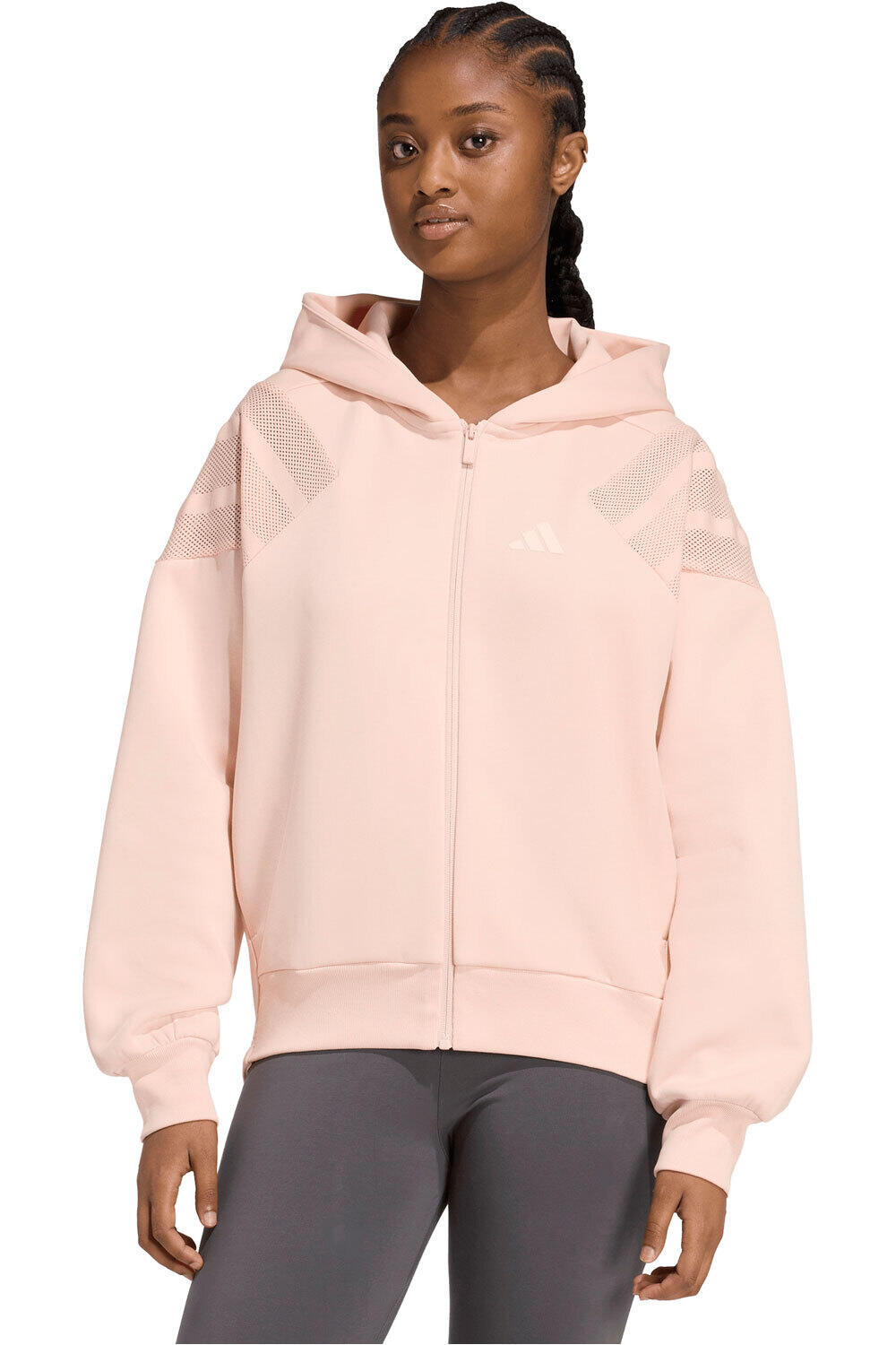 adidas sudadera mujer FUTURE ICONS 3 STRIPES vista frontal