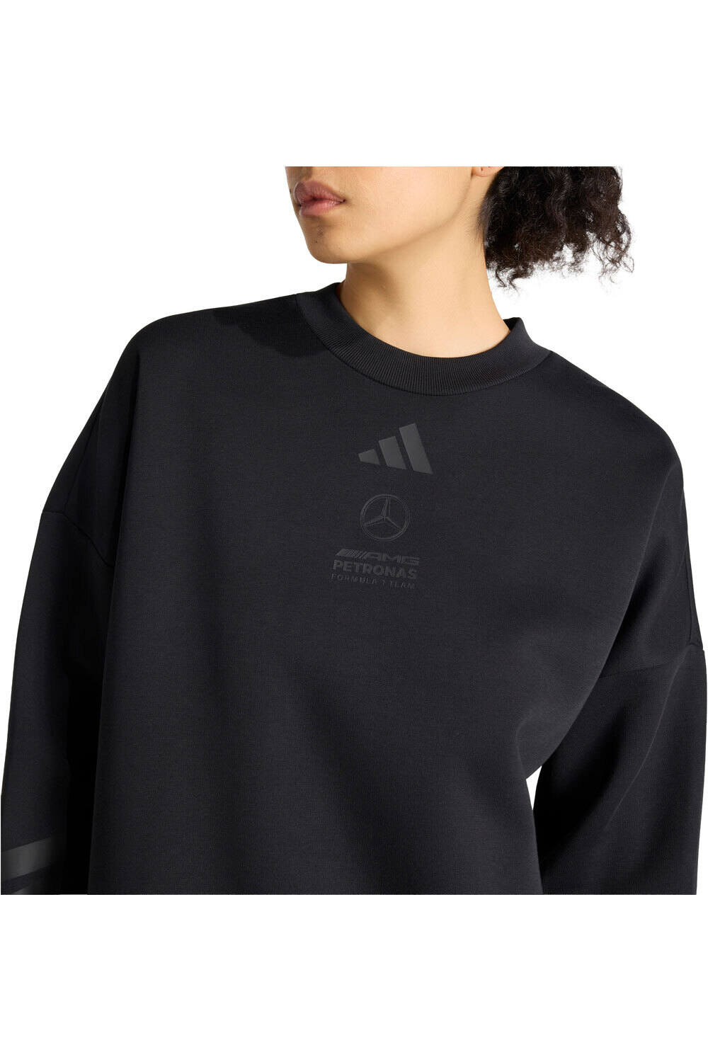 adidas sudadera mujer MERCEDES-AMG PETRONAS F1 NIGHT vista detalle