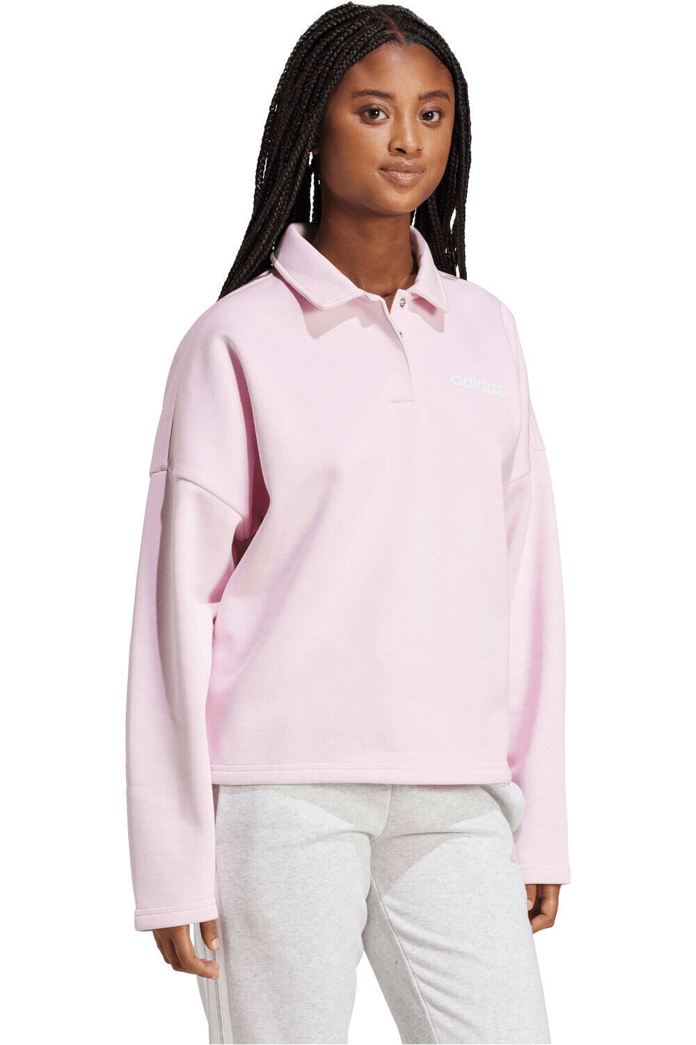 adidas sudadera mujer POLO ESSENTIALS LINEAR vista detalle