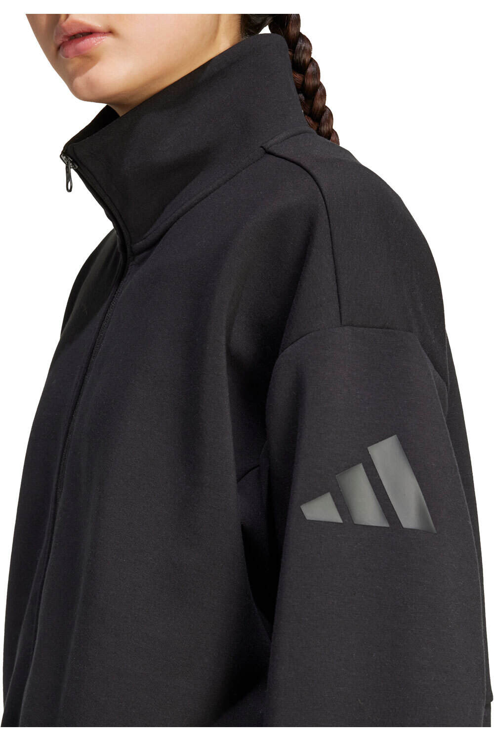 adidas sudadera mujer SOFT LUX LOOSE FULL-ZIP vista detalle