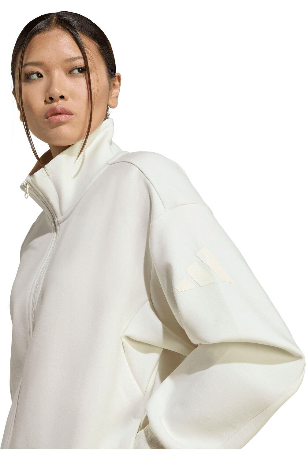 adidas sudadera mujer SOFT LUX LOOSE FULL-ZIP vista detalle