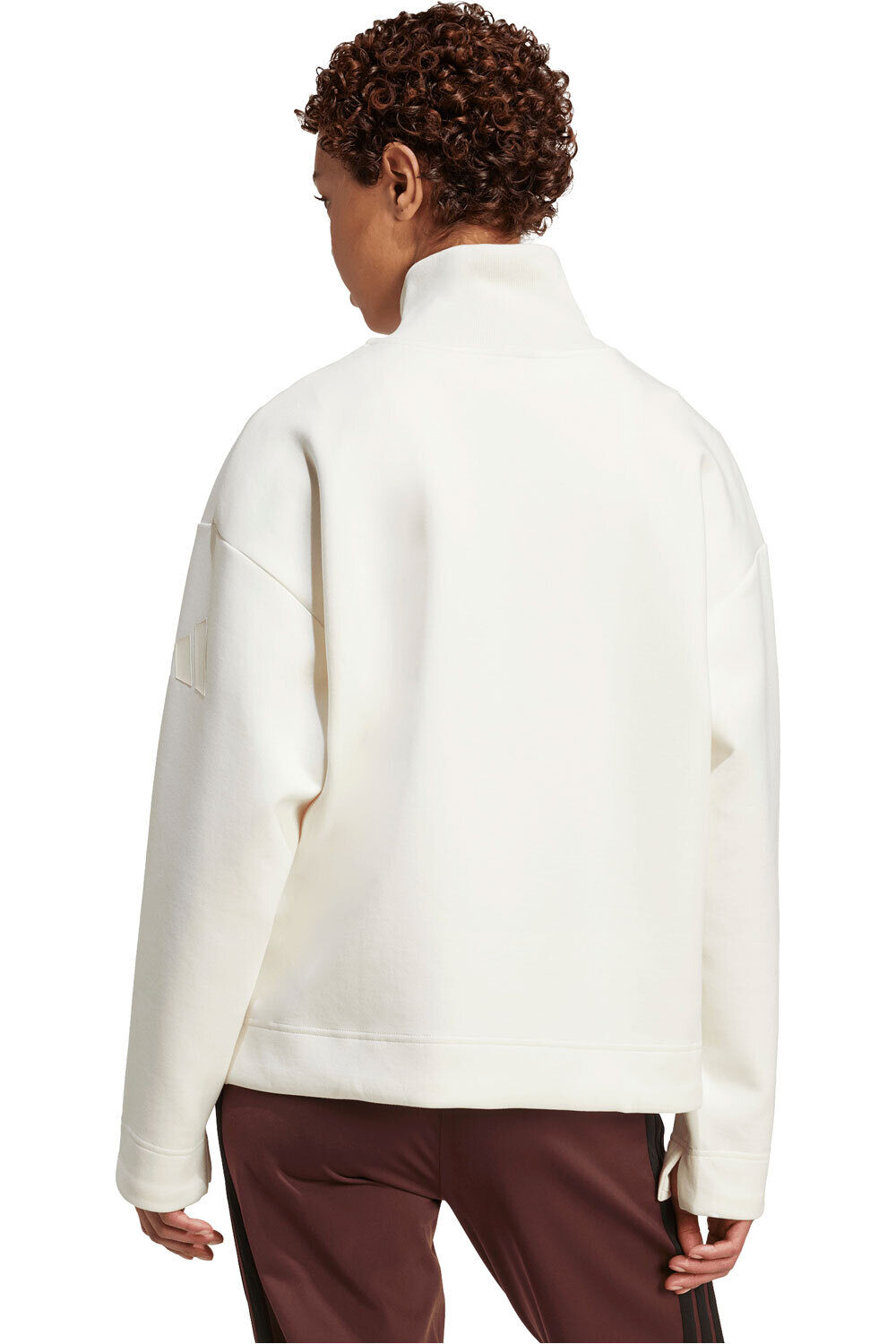 adidas sudadera mujer SOFT LUX QUARTER-ZIP vista trasera