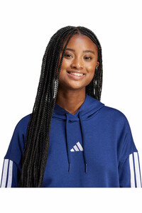 adidas sudadera mujer Sudadera capucha 3 bandas Essentials vista detalle
