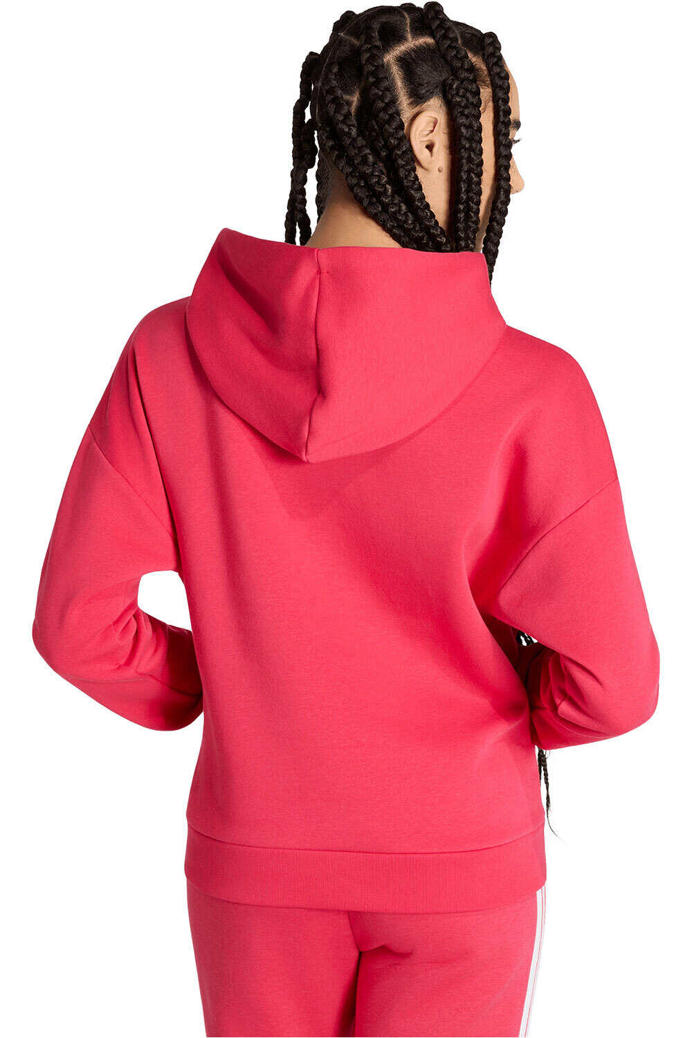 adidas sudadera mujer Sudadera capucha Ess Logo Feel Cozy vista trasera