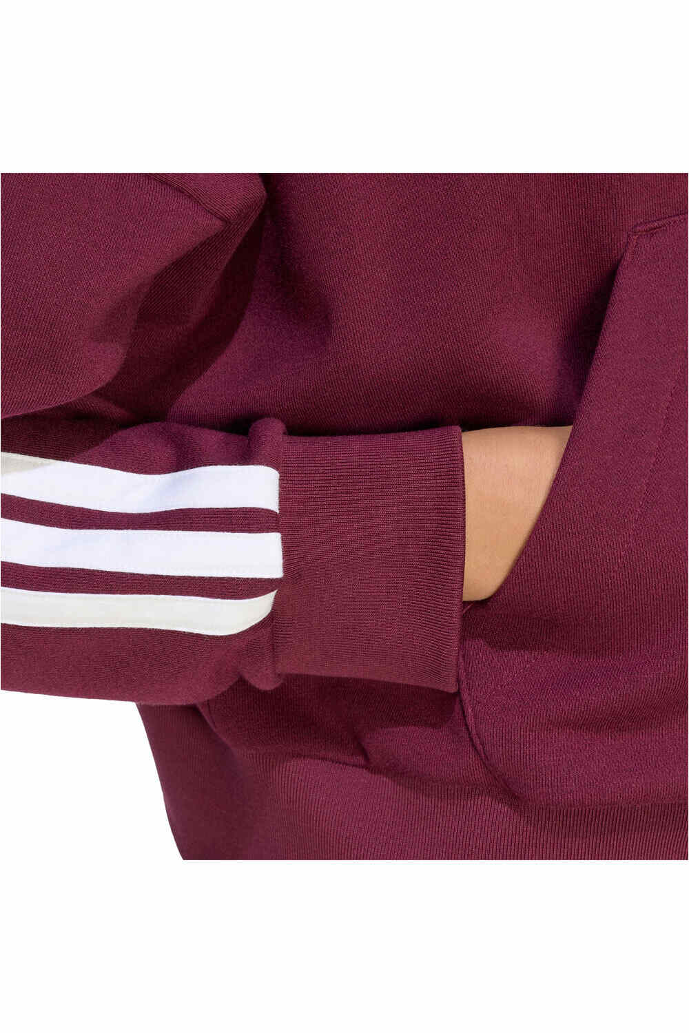 adidas sudadera mujer Sudadera capucha Essentials FT Quarter-Zip 3S 03