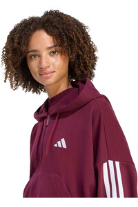 adidas sudadera mujer Sudadera capucha Essentials FT Quarter-Zip 3S vista detalle