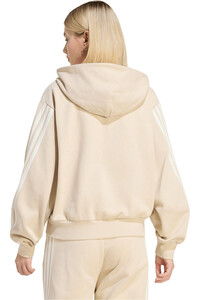 adidas sudadera mujer SUDADERA CAPUCHA Y CREMALLERA KIT 3S vista trasera